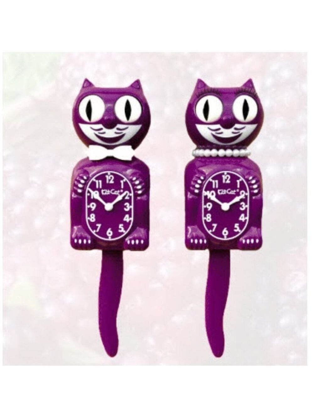 RETIRED  Urban Outfitters Boysenberry Lady Kit-Cat Clock - Picture 2 of 3